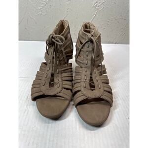 Soul Naturalizer Womens Brown Dante Gladiator Open Toe Zip Sandals Size 7.5